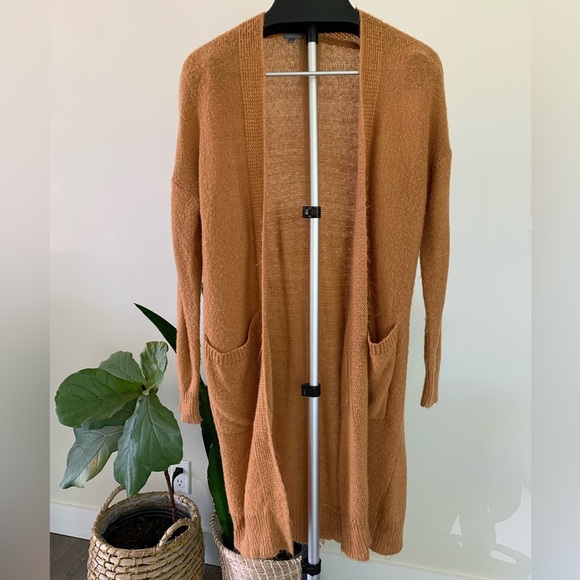 Long Textured Open-Front Cardigan - Picture 1 of 8